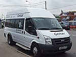 Бесплатный автобус Genser в пункт аренды автомобилей АрендаАвто-хта на Новорязанском шоссе
